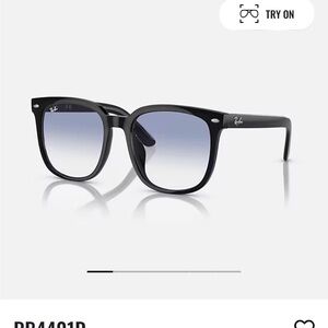 Ray-Ban Black and Blue Gradient Sunglasses